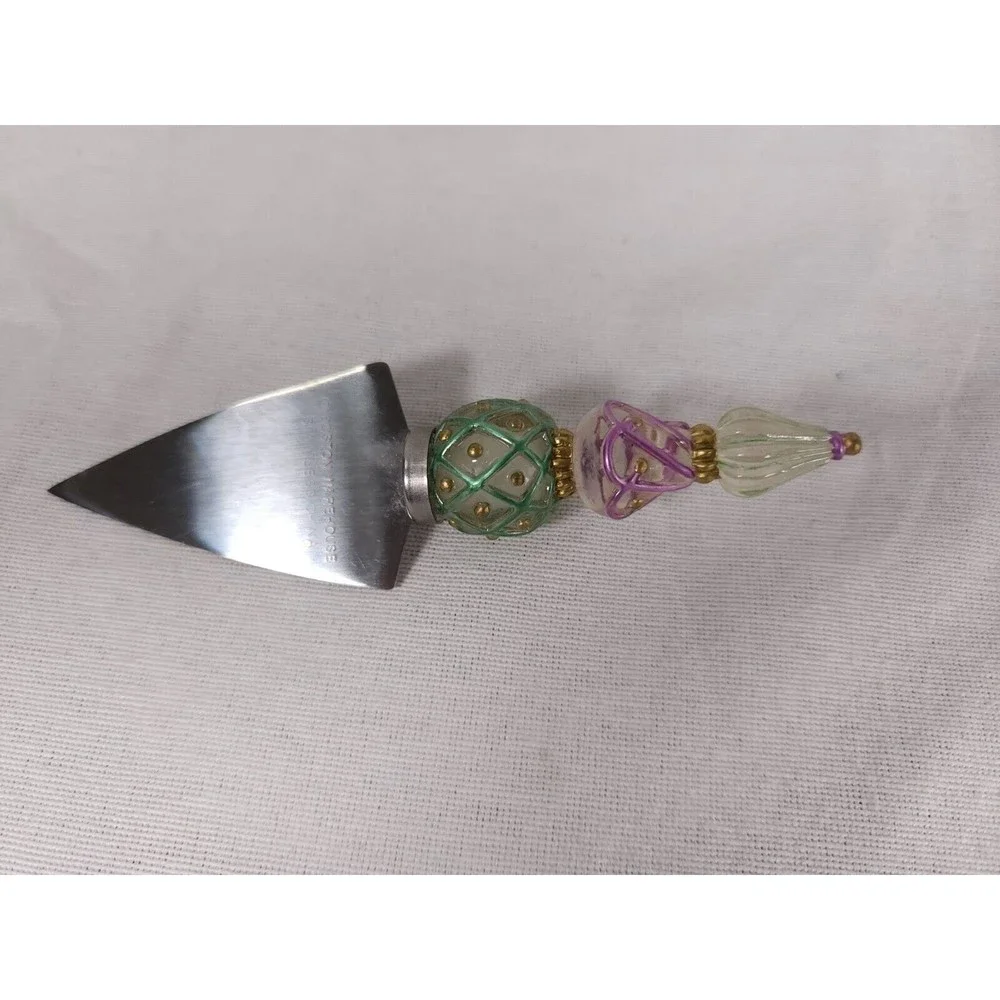 Venetian Ornaments Cheese wedge knife set‎ of 4 Boston Warehouse Decorative